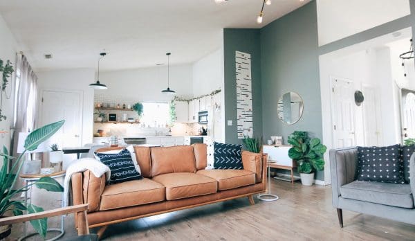 living room with underfloor heating